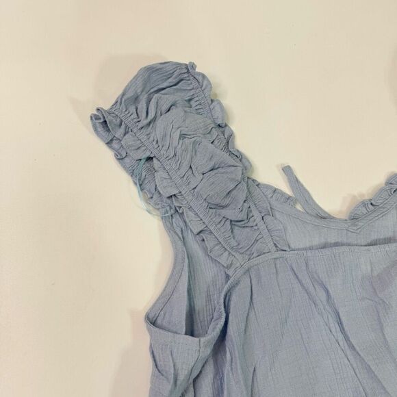 Perch by Blu Pepper Top Shirt Womens 2XL BABYDOLL CURVES Blue NWOT - Picture 8 of 8